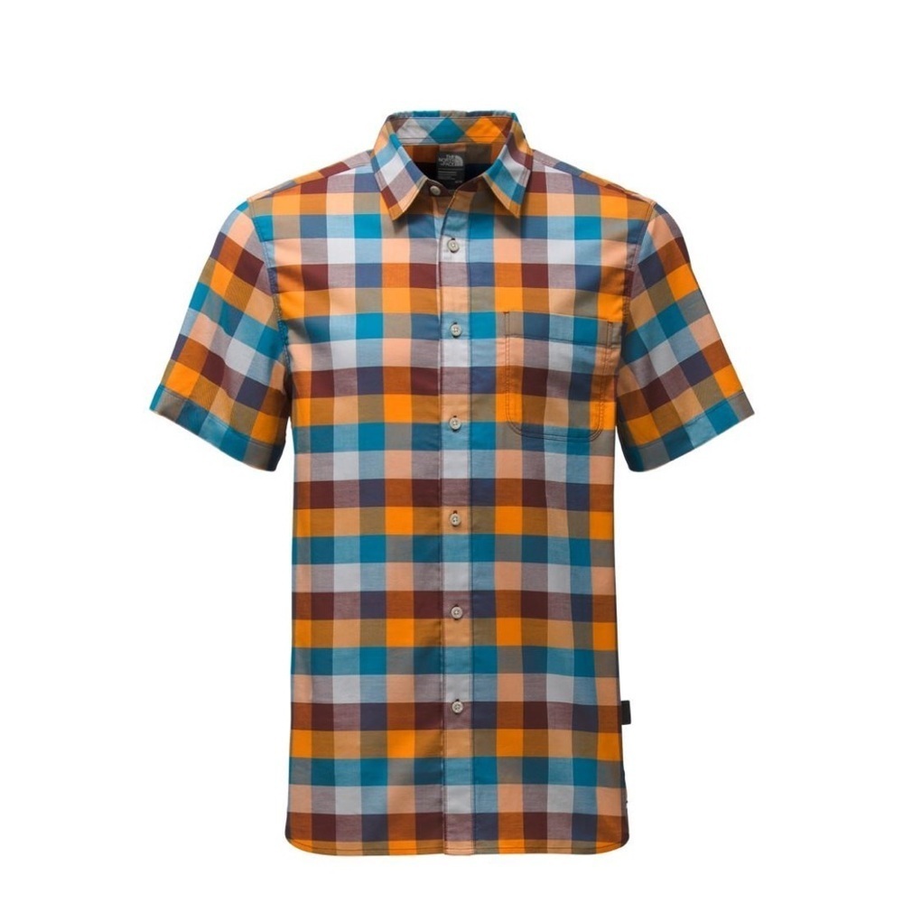 MEN'S SALE The‎ North Face Short Sleeve Road Trip Shirt Sequoia Red  XL